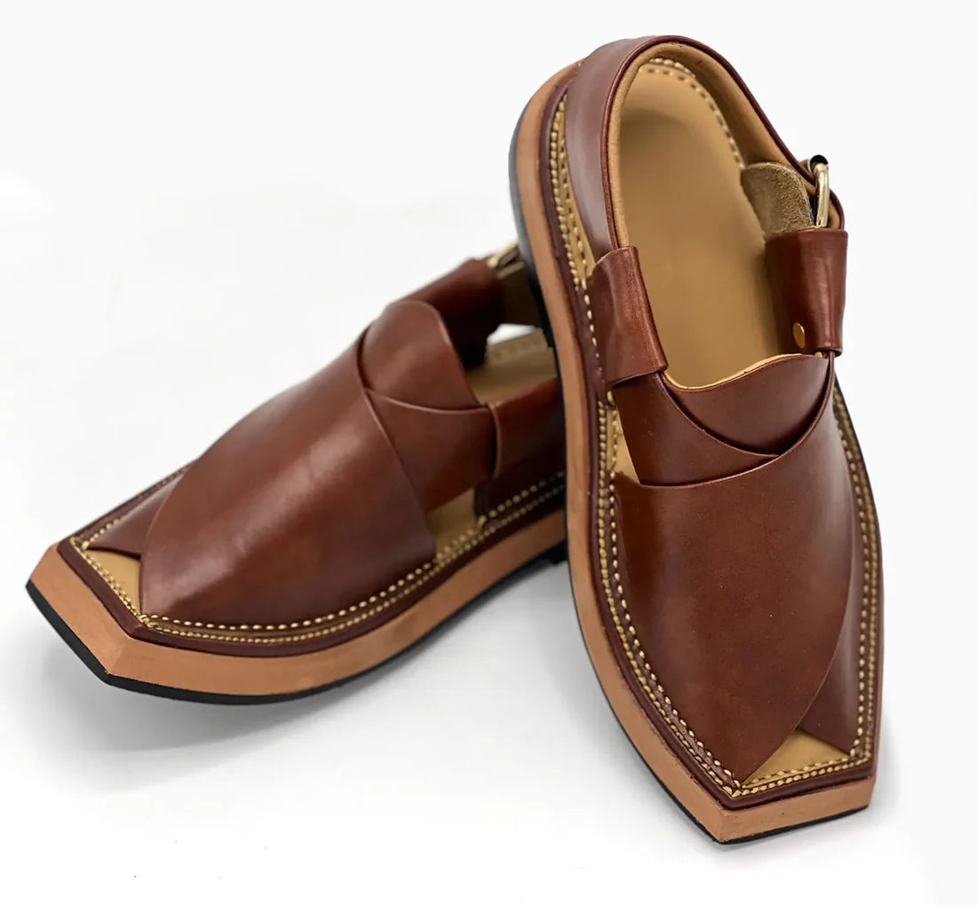 Kaptan Brown Handmade chappal