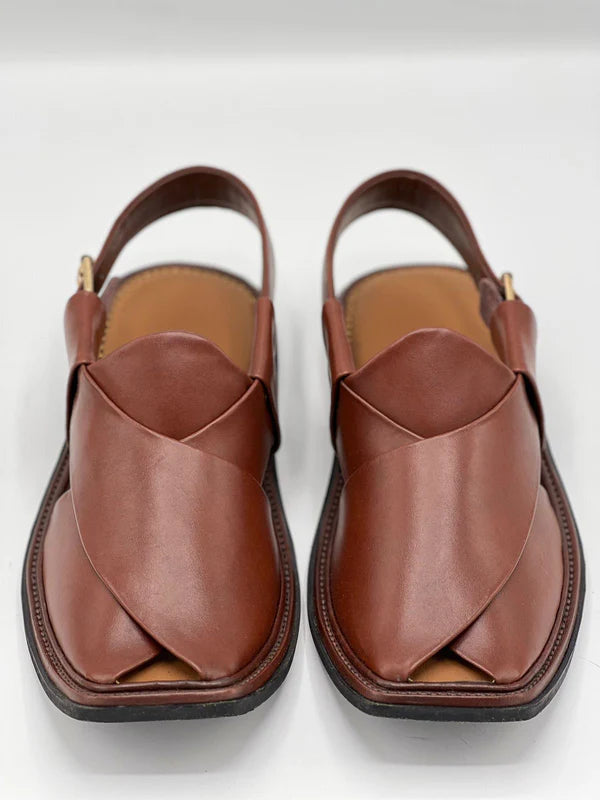 Smart Zalmi Brown Handmade chappal