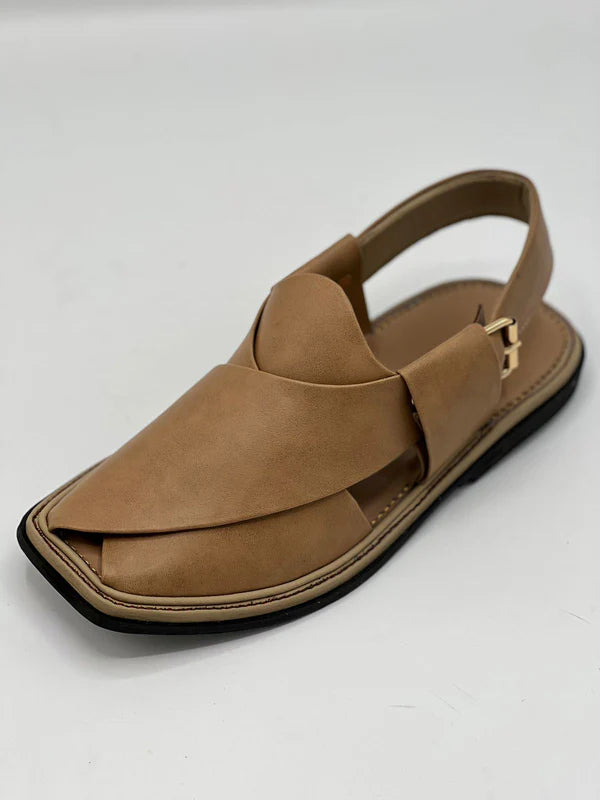 Smart Zalmi Camel Handmade chappal