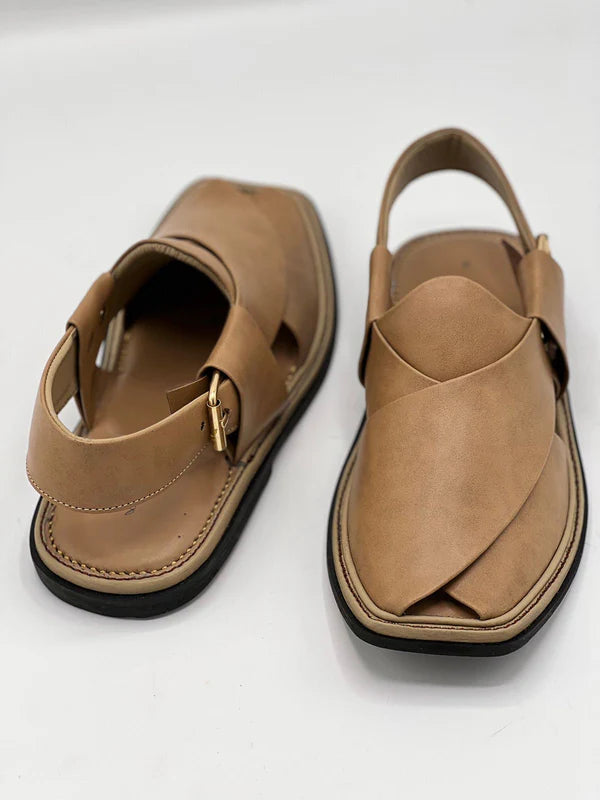 Smart Zalmi Camel Handmade chappal